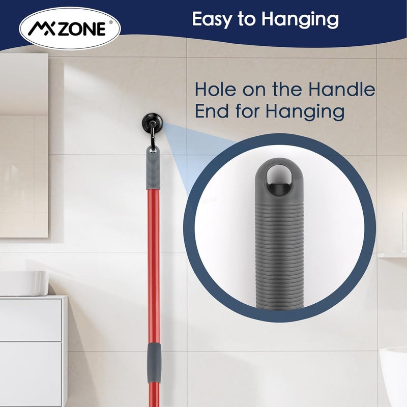 MXZONE Spin Mop Handle Replacement Compatible with O Cedar Spin Mop and Bucket, 4-Section 30 to 58 Inchs Mop Replace Handle, Mop Stick for Floor Cleaning, Mop Head and Base not Include - Image 4